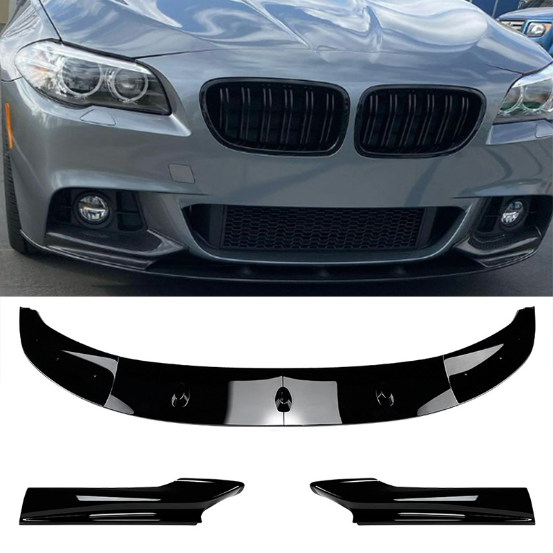 For BMW 5 Series F10 F11 M Sport 2011-2017 Car Front Bumper Lip Body Kit Spoiler Splitter Bumper Canard Lip Splitter Accessories