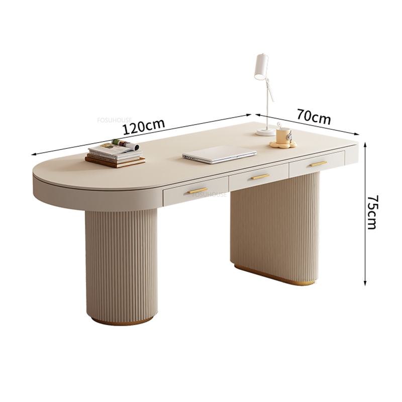 Кремовые кафедры офисные столы простые настольные компьютерные столы офисная мебель высококачественных столов с боссами дома маленький квартирный офис стол