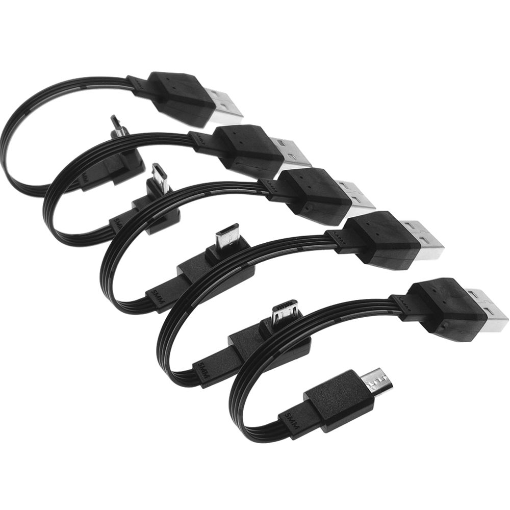 Super flach flexible nach oben und unten links rechtwinkelte 90 ﾰ USB Micro USB -Stecker zum USB -männlichen Datenkabel