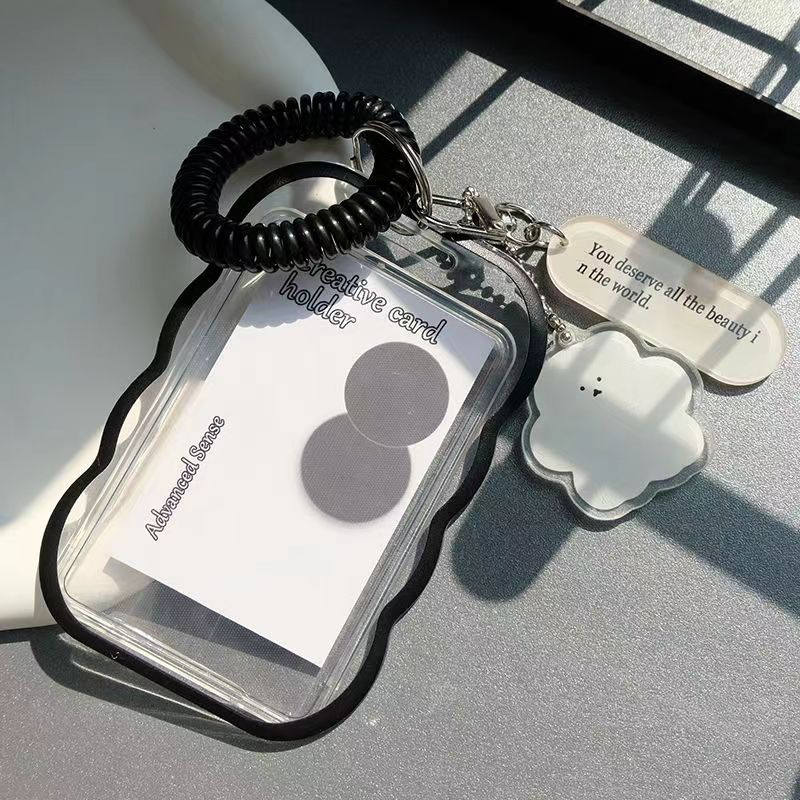 2023 NYA INS CLEAR FOTO CARD HOLDER DESIGN MOLDFORMED IDOL Fotohylsa Keychain Photocards Protector Case Student Stationery