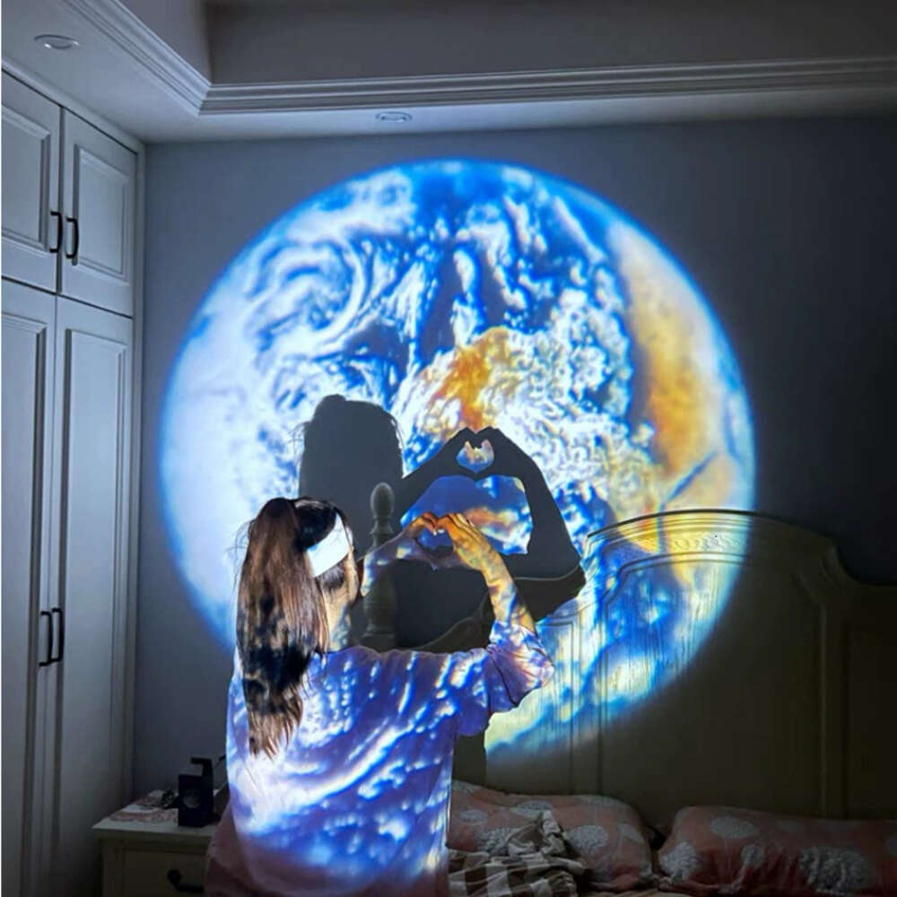 Projekcja nowej lampy na Księżycu Ziemi Star Planet Projector