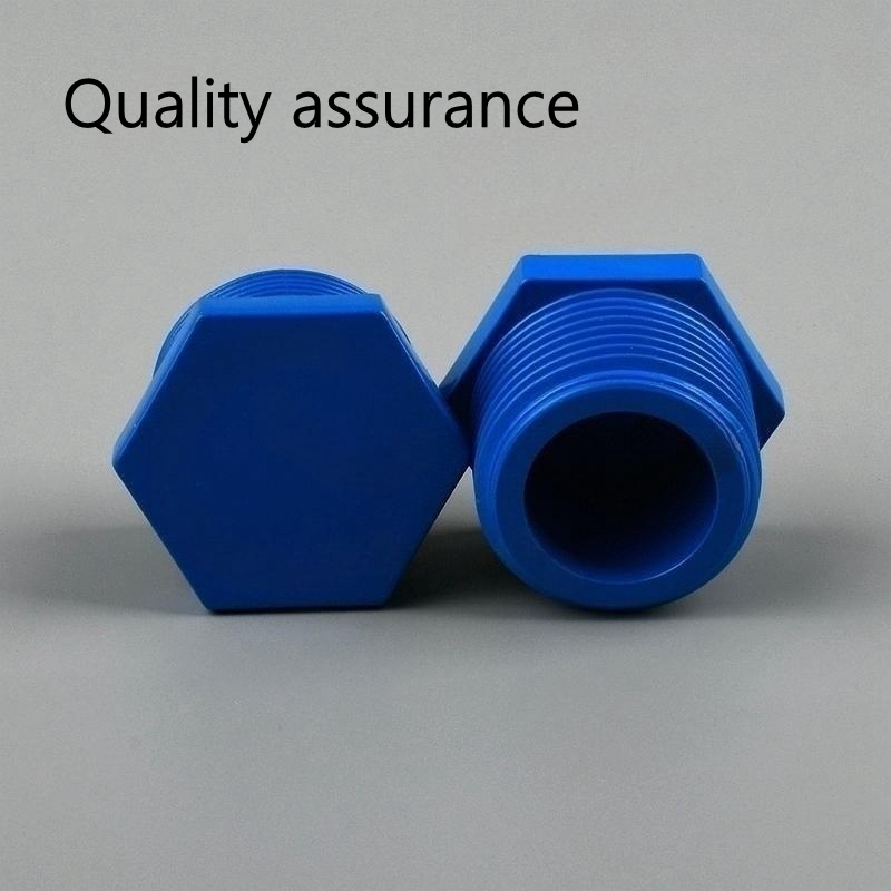 20/25/32/40/50/63 mm PVC Fil de filetage Male Plug accessoires Connecteurs Pièce d'alimentation en eau Aquarium Fish Tank Plug Purce