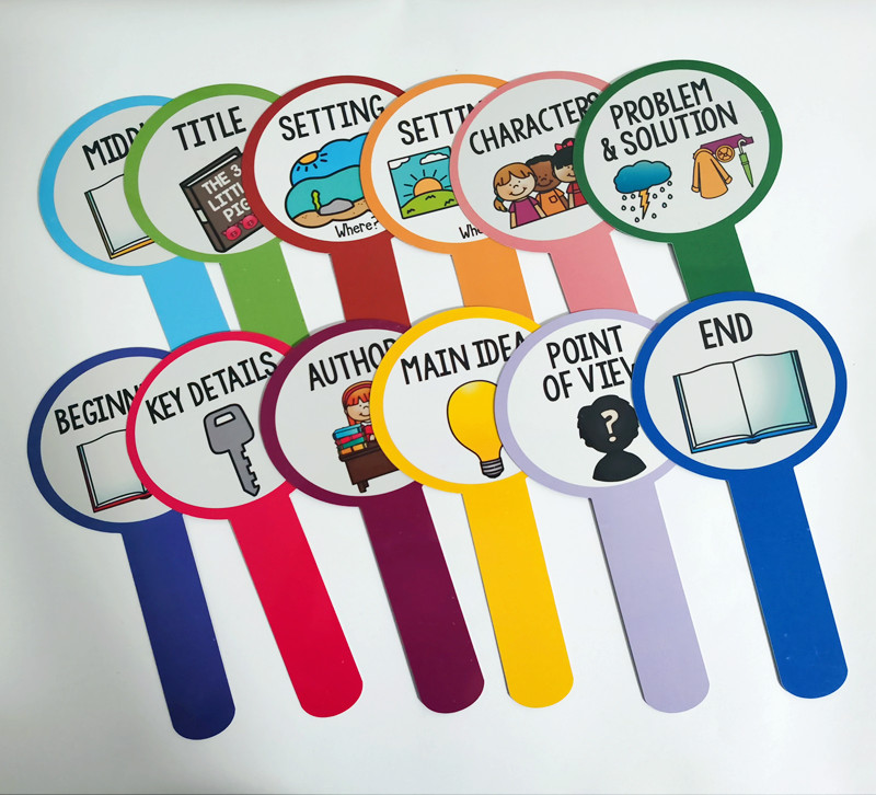 PVC Story Wands Cartões de aula Board Book Book Reading Ajuda para crianças aprendizes de ensino Ajuda Recursos de sala de aula O jogo em família em casa