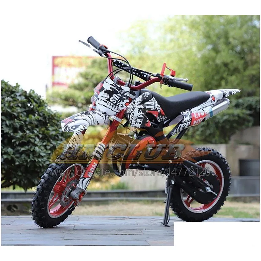 Mini Motorbike 49CC 50CC Real Motorcycle Scooter Superbike Moto Bikes Gasoline Adult Child ATV off-road vehicle Two wheel Sports Dirt Bike Boy Girl Birthday