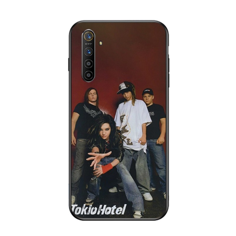 Tokio Hotel German Rock Rock Bands Case de téléphone pour Oppo Find X5 X3 X2 A93 Reno 8 7 Pro A77 A74 A72 A52 Soft Black Phone Cover