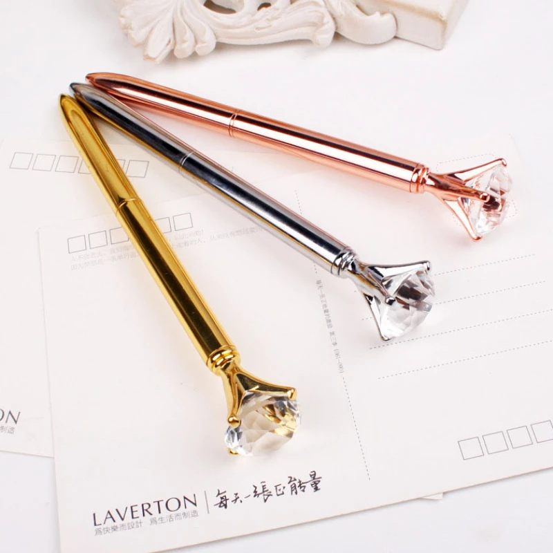 Pens Mixed Diamond Ballpoint Pens of Cute Beautiful Crystal Diamond Pen Women Wedding Bridal Shower Decor Gifts
