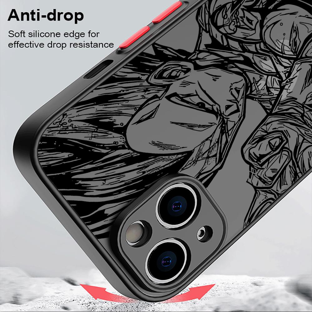 Custodia telefono D-Dragons anime Apple iPhone 13 14 Plus 15 Pro Max 11 Pro 12 Mini XR 8 SE 7 6S XS MAX MATTE SCHOCHEPOUT