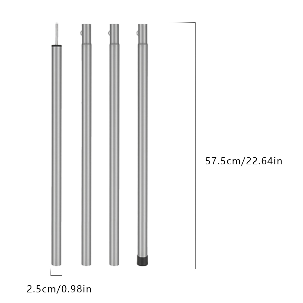 ポータブルテントサポートロッドウインドプルーフキャノピーポール取り外し可能なビーチシェルタータープオーニングポールアクセサリー