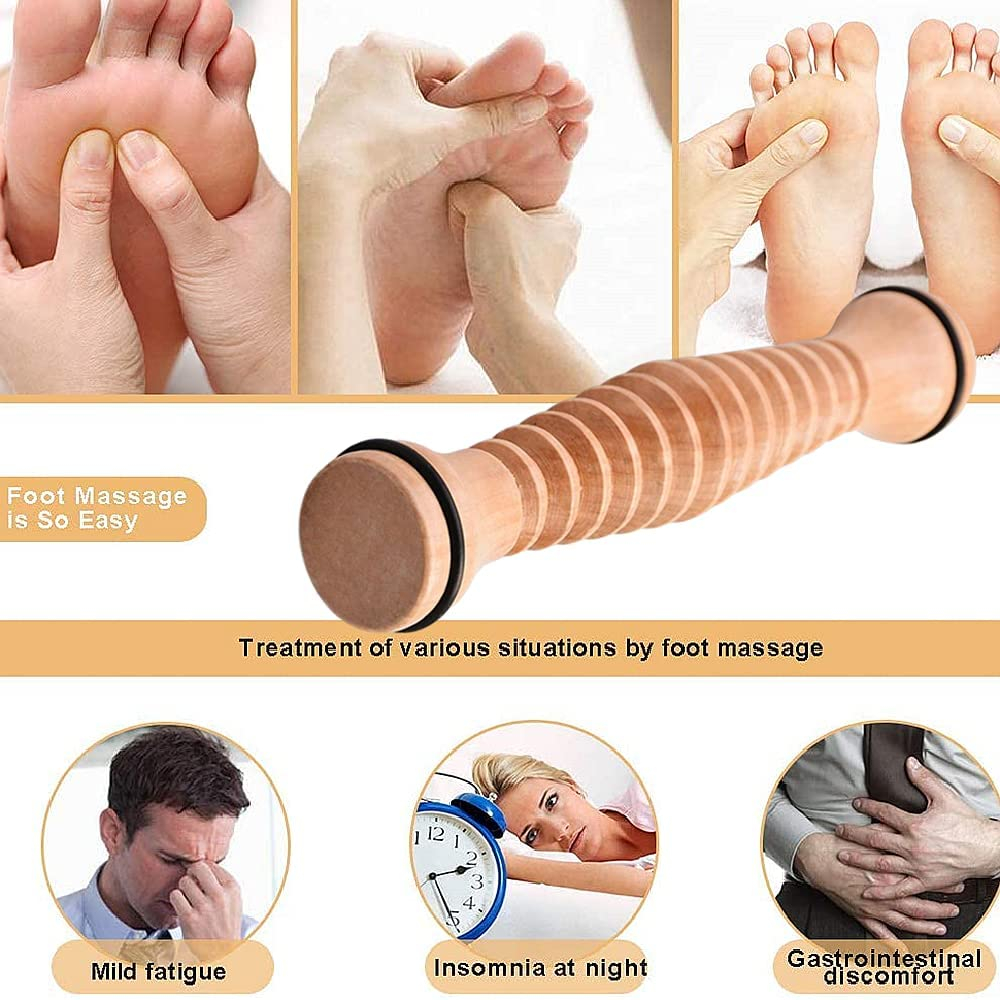TCARE Деревянная нога -нога массажер акупрессора для снятия подошвенного фасциита, боли в арке ног, синдром миофасциальной боли