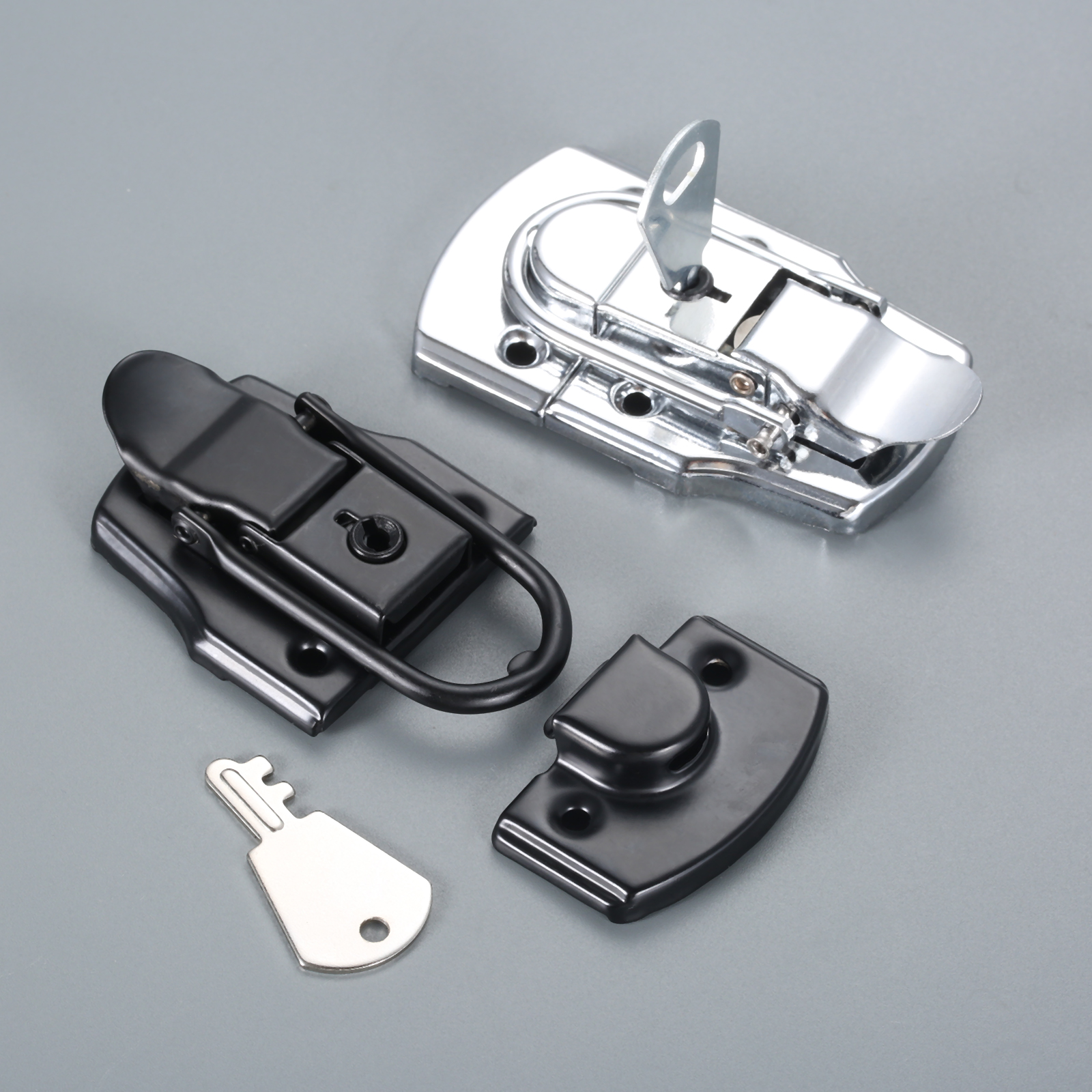 Box Litch HASP 76*45 mm Logolo in metallo con chiavi Case di volo Case di gioielli mobili Baggage Toolbox Cassetta del mobile Cuccio