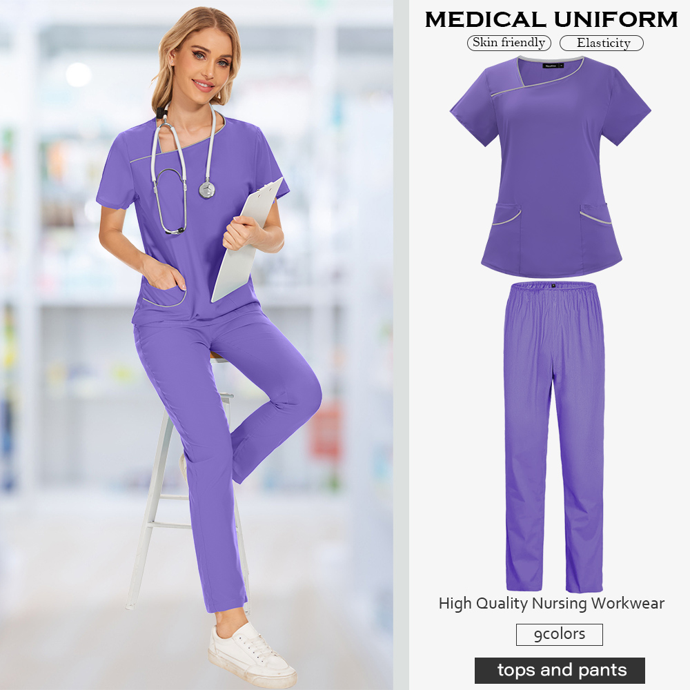 Scrubs Top Pantals Medical Sett