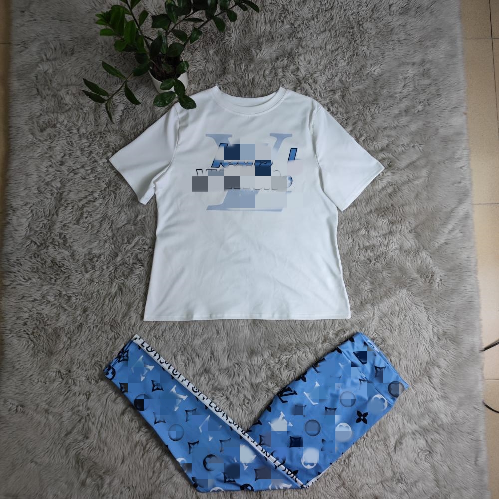 5xl plus size tracksuits feminino Camiseta casual de manga curta e calça de duas peças