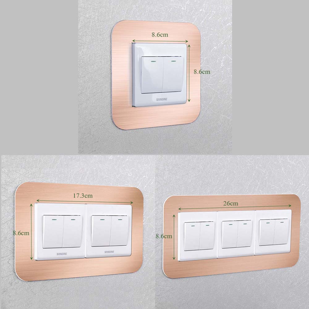 Anti-Dirty Switch Cover Socket Cover Home Decor Switch plate covers Protective Cover Wall Sticker Switch Sticker