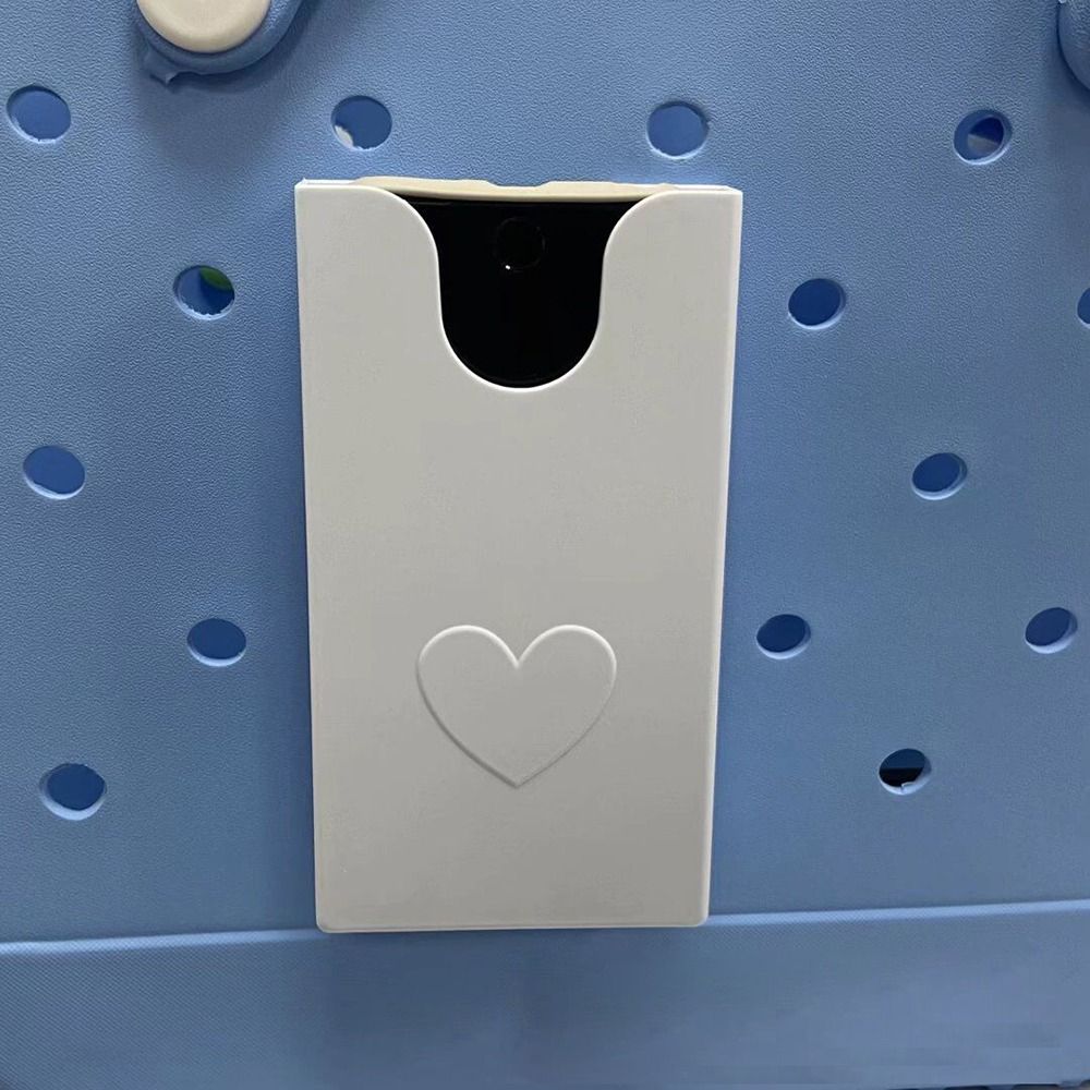 Love Shape Storage Phone Case Charm Accessory Compatible Insert Tillbehör för Bogg Eva Beach Bag Hanging Dekorativa tillbehör