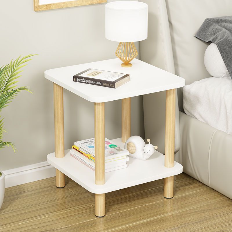 Modern Small Tea Table Minimalist Sofa Double Layer Sideboard Corner Creative Bedroom Mini Square Table