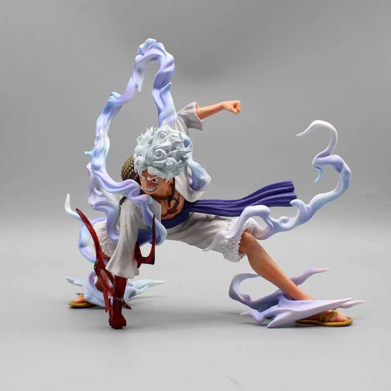 Heroes de quadrinhos One Piece Anime Figuras Nika Luffy Gear 5ª Ação Figura Gear 5 Sun Deus