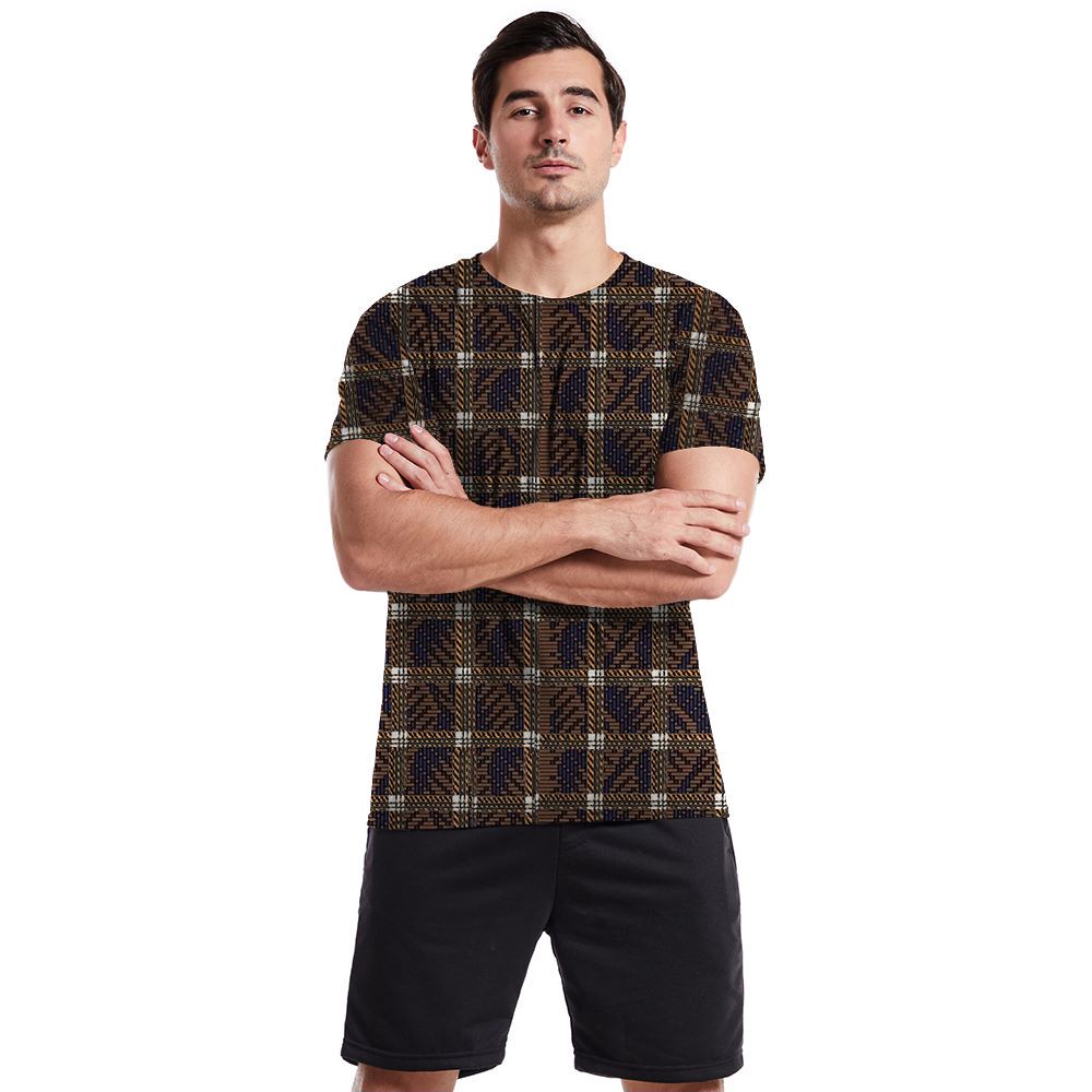 2024 Mäns snabbtorkning Kort ärm Summer Checkered T-shirt Men lyxmärke Kort ärm Hip-Hop Street Clothing Top Shorts Casual Clothing DDTX159