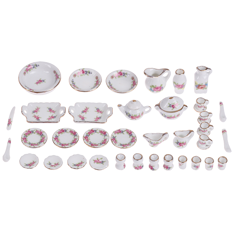 1:12 Dollhouse en miniatura en miniatura de porcelana de porcelana té de té Copa de té