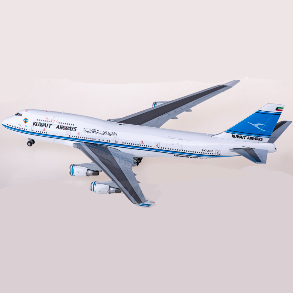 JC Wings 1: 400 Ölçekli LH4277 Kuveyt Airways 747-400 9K-ADE Alaşımlı Die-Cast Uçak Modeli Koleksiyon Oyuncak Hediyesi