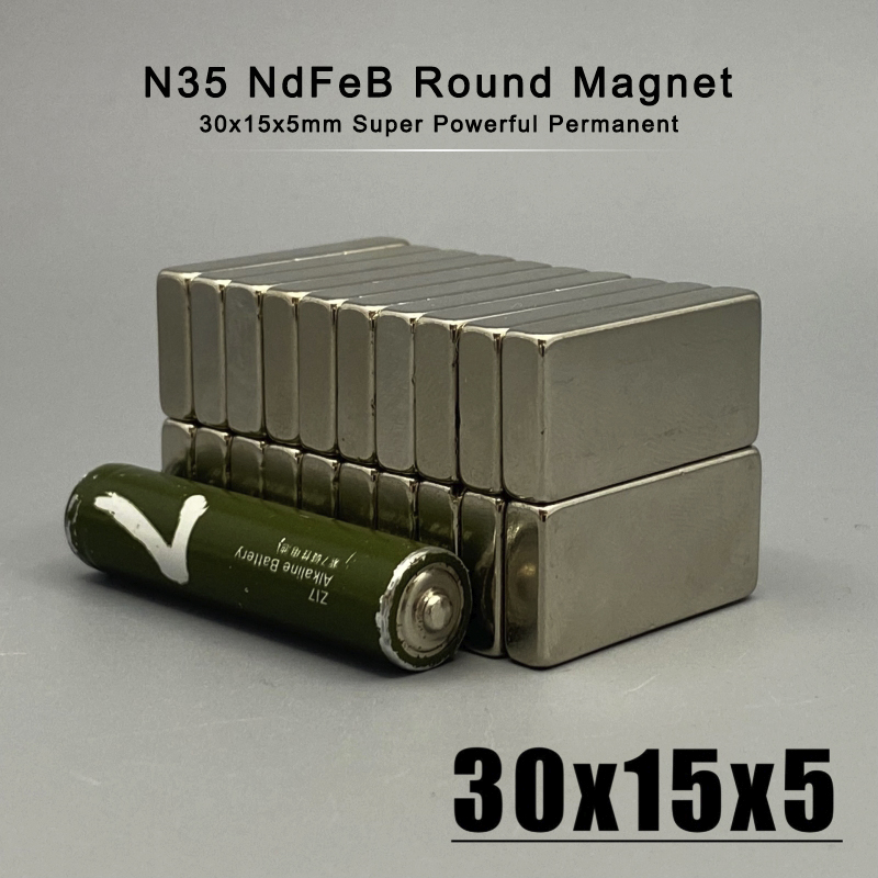 5/10/15/20 st 30x15x5mm neodymmaterial 30*15*5 mm ndfeb n35 magneter starka blockmagnet magnetmaterial iManes