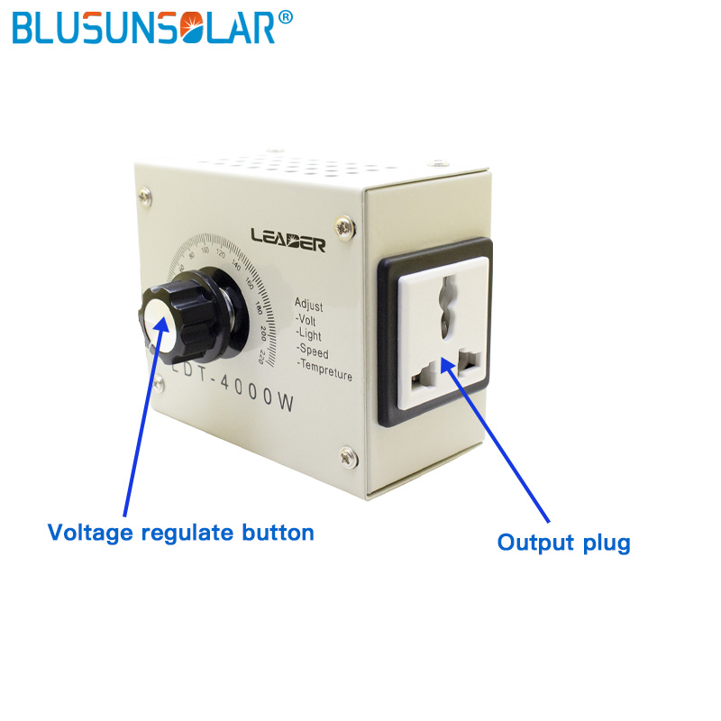 Ayarlanabilir Dimmer SCR Voltaj Regülatörü AC 220V 4000W Kompakt Değişken Voltaj Kontrolörü Küçük Motor Su Isıtıcı Ücretsiz Kargo