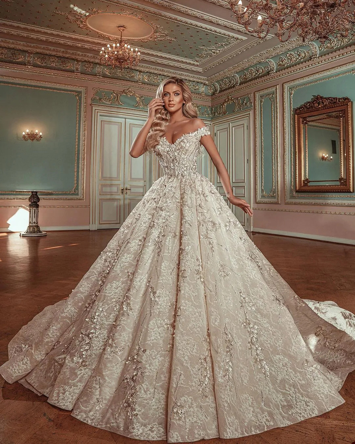 Abiti da sposa con applique vintage da abiti da sposa spalla paillettes personalizzate realizzate perle perle perle sweep treno vestidos de nolia