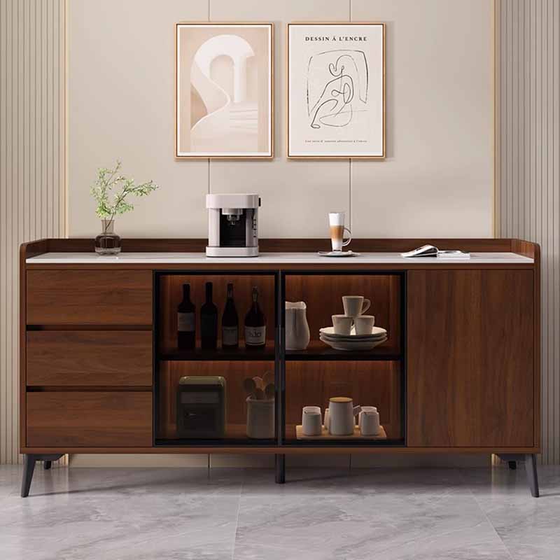 Food Pantry Prefab Sideboard Luxury Hutch Kitchen Cabinets Storage Sideboard Corner Buffet Meuble De Rangement Home Decoration