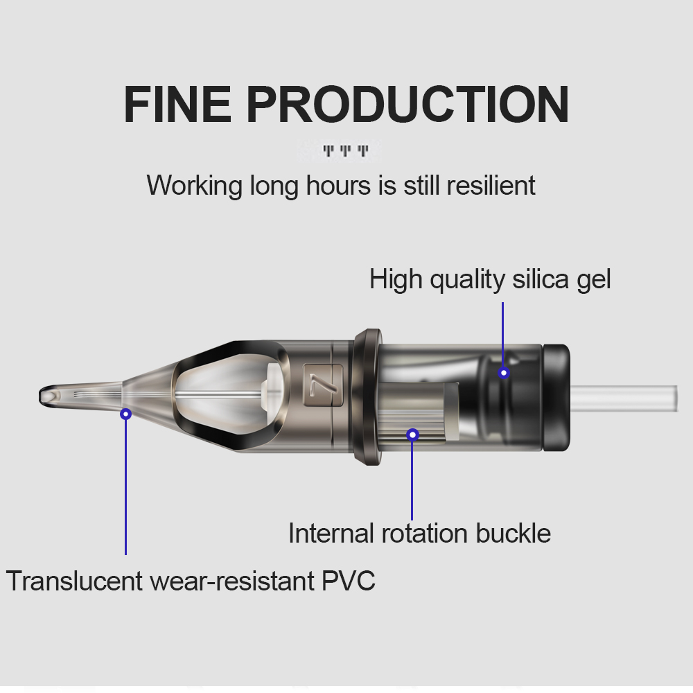 20/ミックスタトゥーニードルカートリッジ安全性正確なポジショニングRL RS RM M1ニードルタトゥーパーマネントメイクアップペンマシン