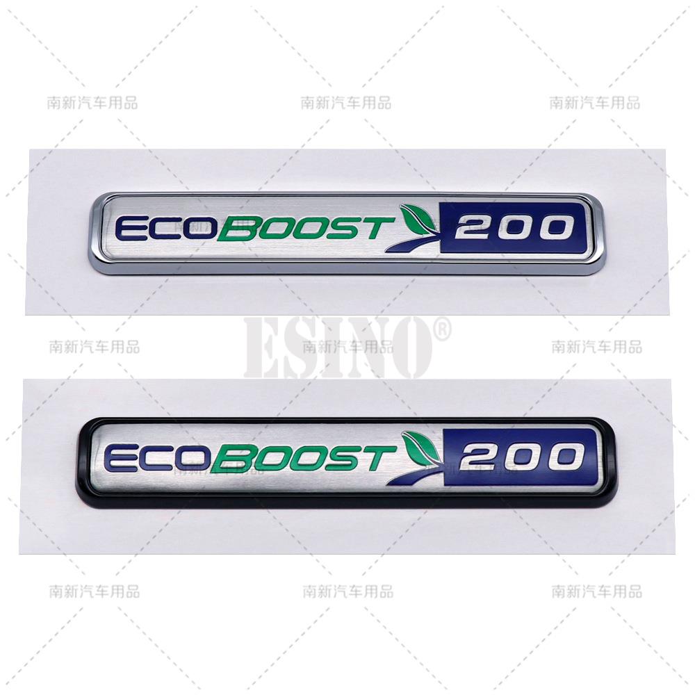 Bilstyling 3d abs EcoBoost 180 200 245 4wd bakre stam fender självhäftande badge baklucka displaceme dekorativt emblem för ford