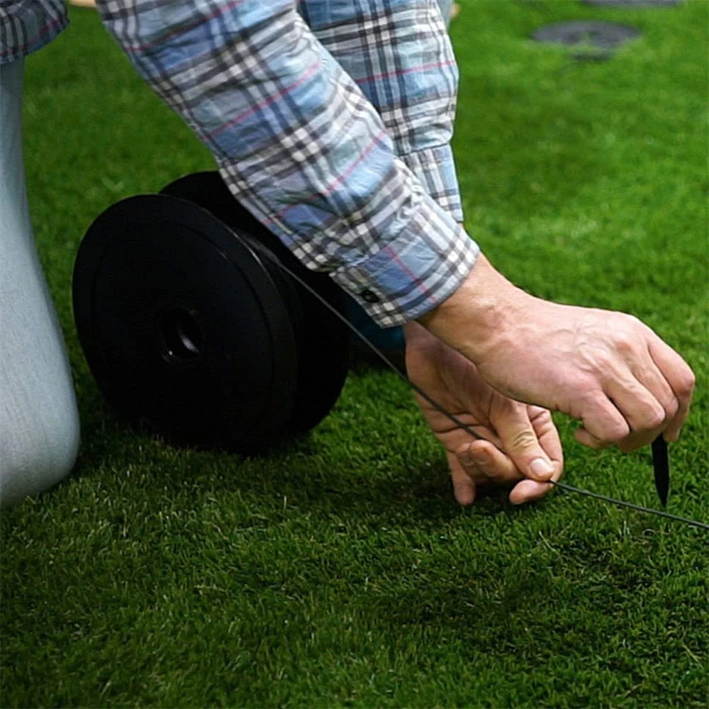 50/100st Garden Lawn Mower Peg Begränsande nagel markspikar Fixingstift för att lägga gränskablar Robot Lawn Mower Accessorie