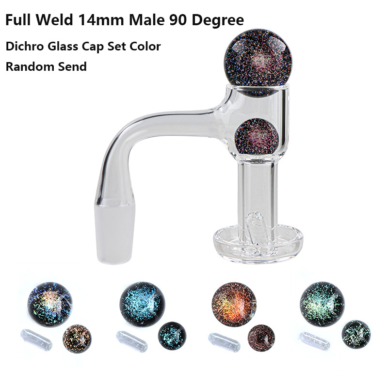 Soudure complète Fumer des slurpères Terp 20 mm OD Quartz Banger Nails avec 22 mm Dichro Glass Ball Pill 10 mm 14 mm pour les bangs en verre de gréement DAB