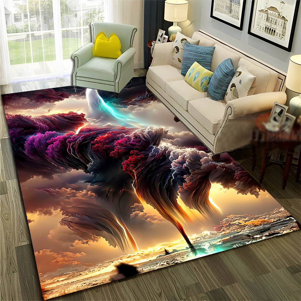 Dream Natural Tornado Cloud Twister Carpet tapis pour la maison Livrée Chambre Decorat Doormat, tapis pour enfants Tapis sans glissement Mat de sol