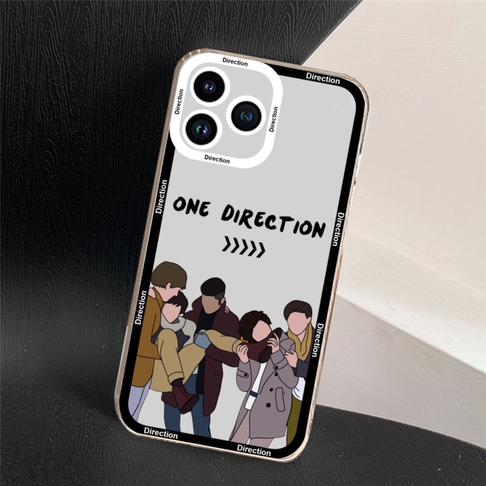 O-one D-Directions Phone Case For iPhone 11 12 Mini 13 14 Pro Max Transparent Shell