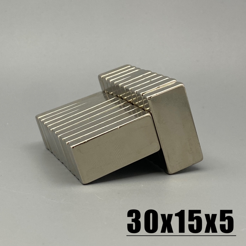 5/10/15/20 stcs 30x15x5mm Neodymium materiaal 30*15*5 mm Ndfeb N35 magneten sterke blokmagneet magnetische materialen imanes