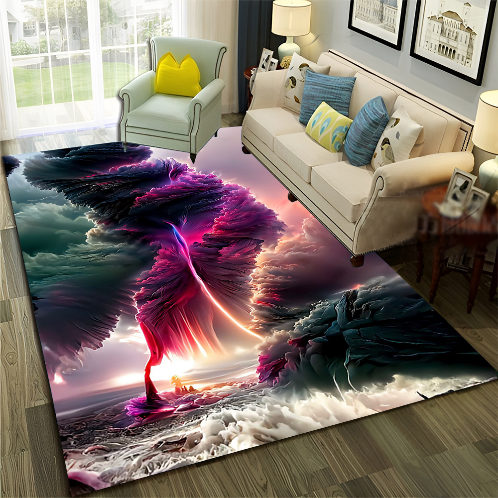 Dream Natural Tornado Cloud Twister Carpet tapis pour la maison Livrée Chambre Decorat Doormat, tapis pour enfants Tapis sans glissement Mat de sol
