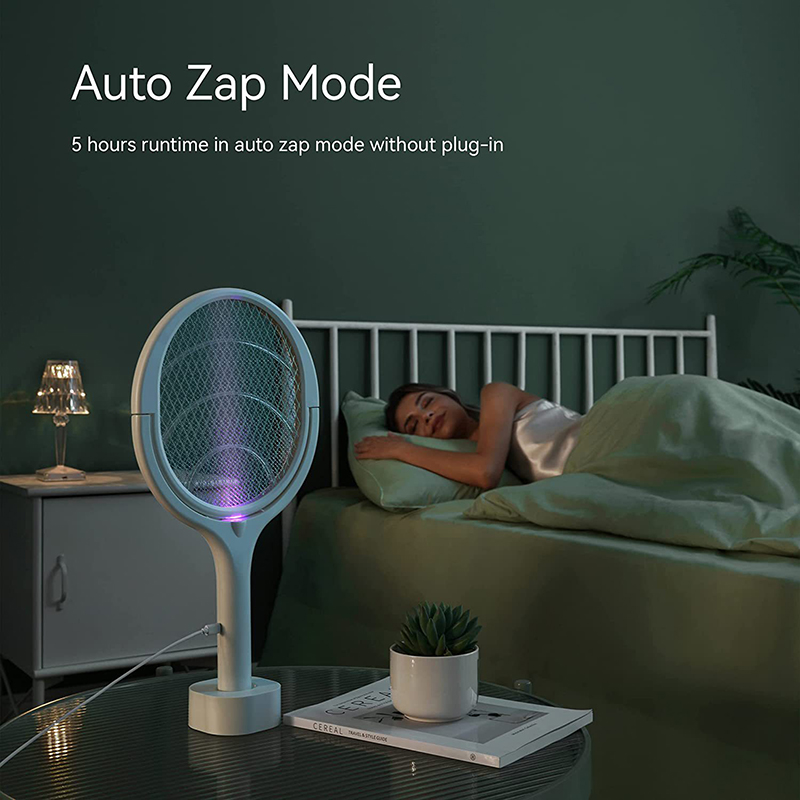 90° Rotatable Mosquito Killer Lamp Electric Mosquito Swatter UV Light Bug Zapper Trap Flies Summer Fly Swatter Type-C Charging