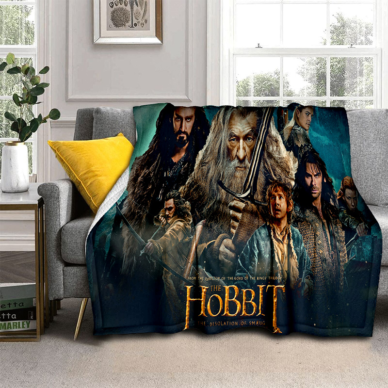 L-Lord of the Rings H-Hobbit HD Blanket,Soft Throw Blanket for Home Bedroom Bed Sofa Picnic Travel Office Cover Blanket Kids 3D