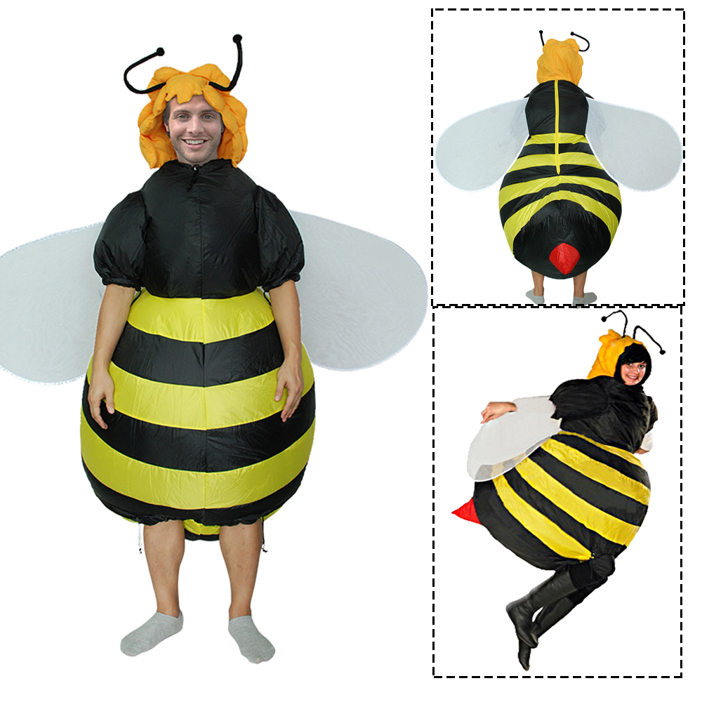 Взрослые милые животные надувные костюмы кролика зебра Пчела пчела Коала косплей Смешные костюмы для костюмов Хэллоуина пурим
