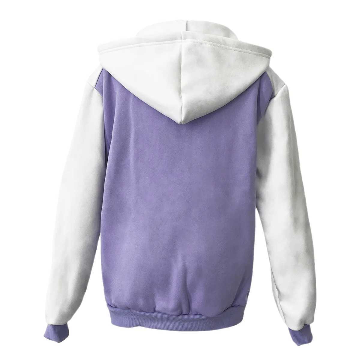 アニメの衣装アニメコスプレ衣装紫色のジャケットパーカーガールズ女性コスプレ服学校制服240411