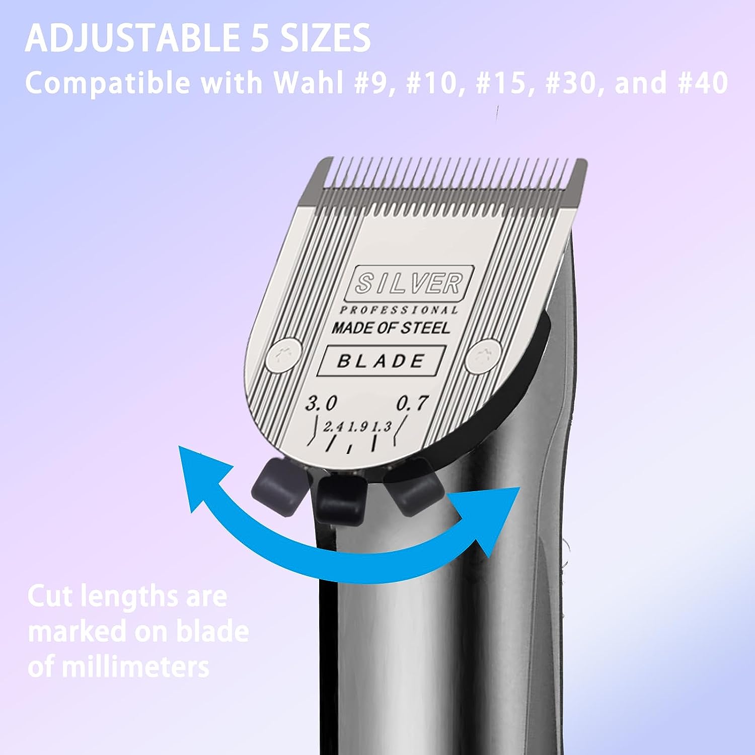 5 in 1 Detachable Replacement Blades Professional For Wahl Animal Bravura .Chromado,Creativa,Figura Dog Clippers for Grooming