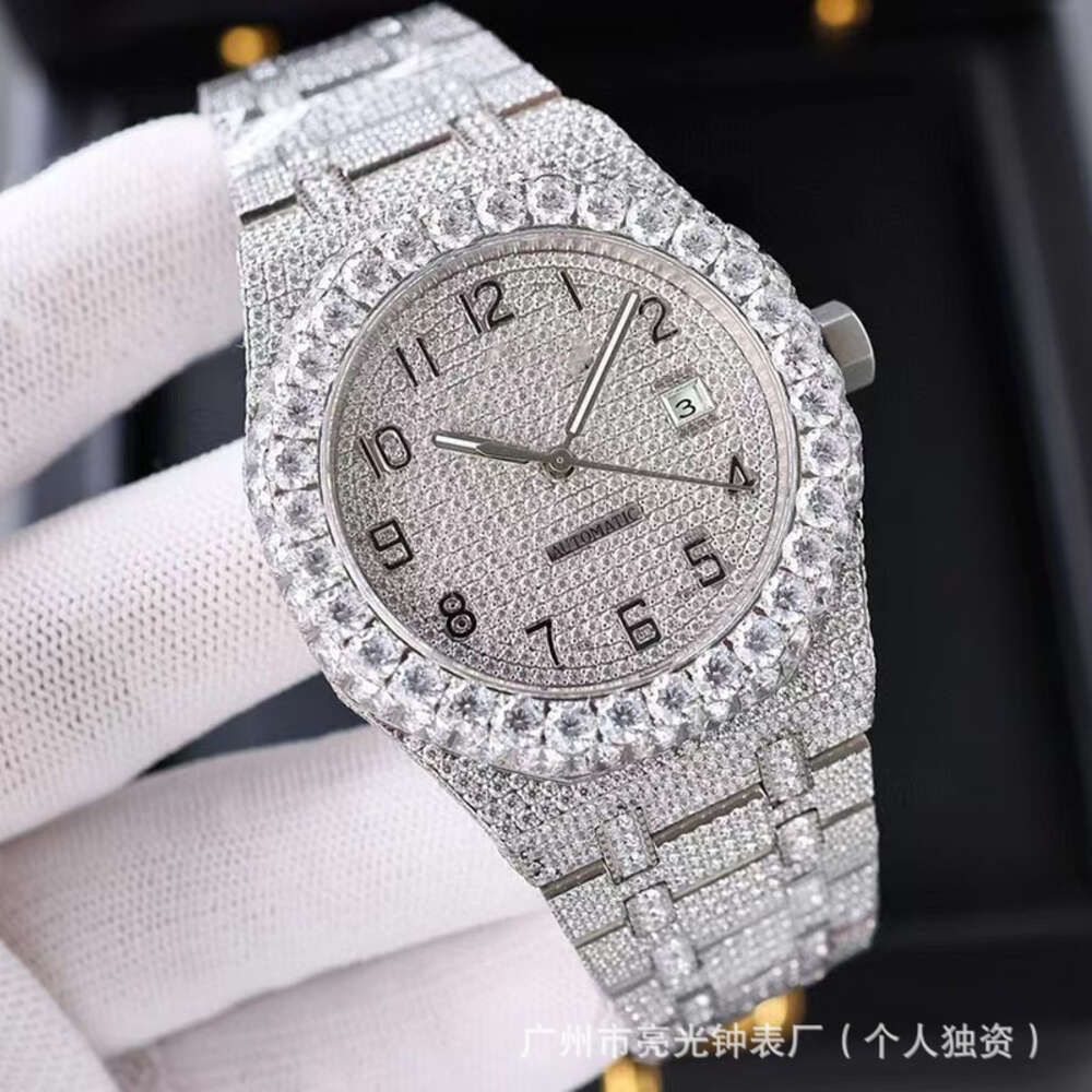 Lussuoso aspetto completamente guardato uomo donna top artigianato un unico e costoso Mosang Diamond 1 1 5A orologi hip hop industriale lussuoso 9146 9146