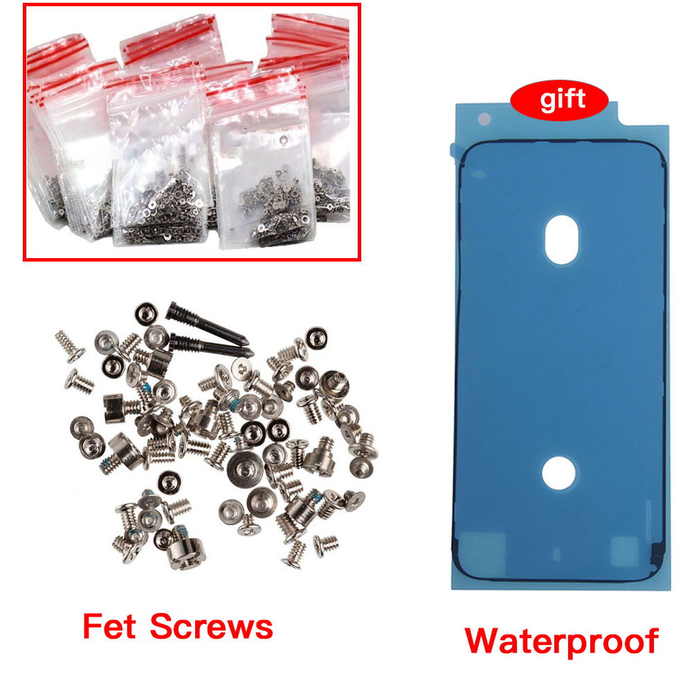 Full Set Screws With Waterproof Replacement For iPhone 7 8 Plus X XR XS 11 12 Mini Pro Max