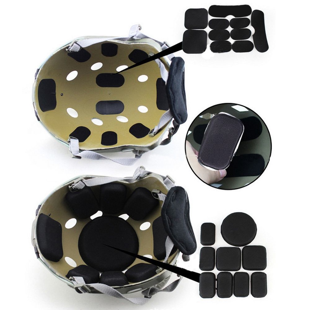 Universele Helm Helm Wewnętrzne podkładki piankowe Zestaw zamienny Vezegelde Spons Voor Outdoor Sport Fietsen Motorcycle Accessoires
