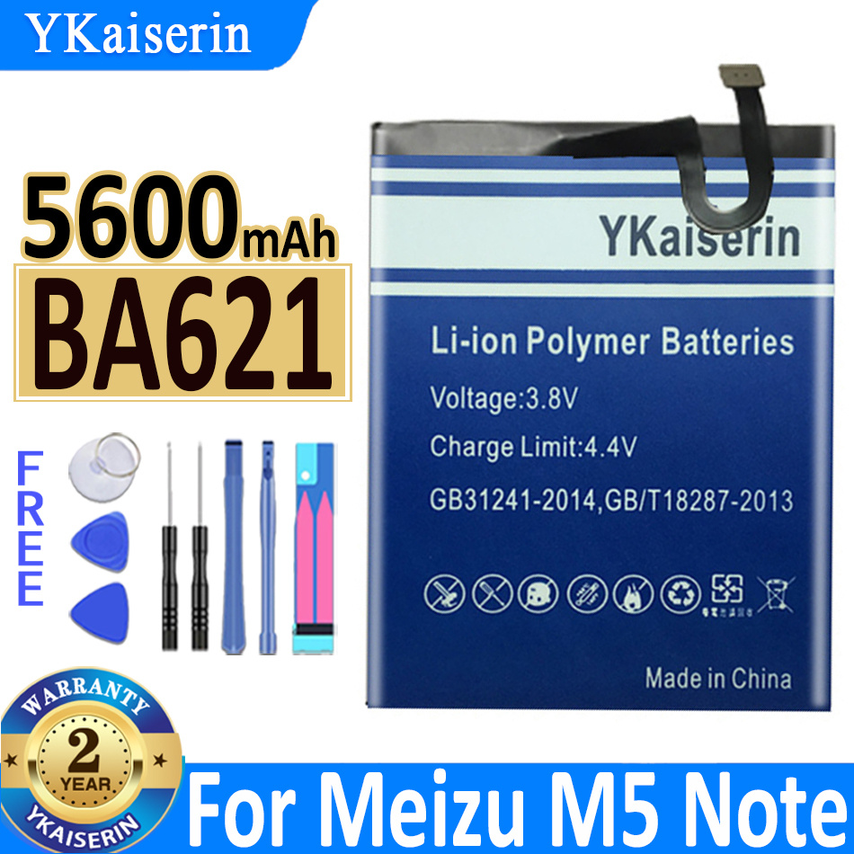 YKaiserin Battery For Meizu Note 5 6/M5 M3 Note/5S M5s/M3s/M3S mini/M6s/S6/M8c/V8 Pro/Pro 7/Pro 7 Plus/X8/16/16th/16s/16X/U10