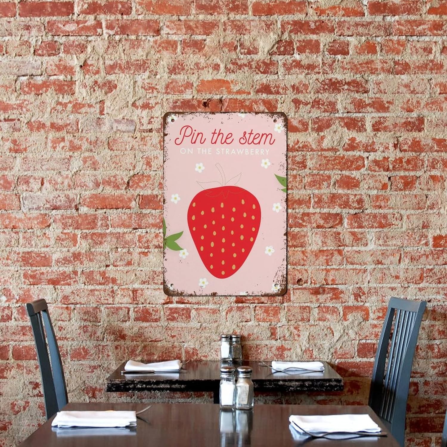 Fin the Tail Game, Print Strawberry Berry First 1st Birthday Party Game, Berry Sweet Strawberry Party Decor Sign, Retro