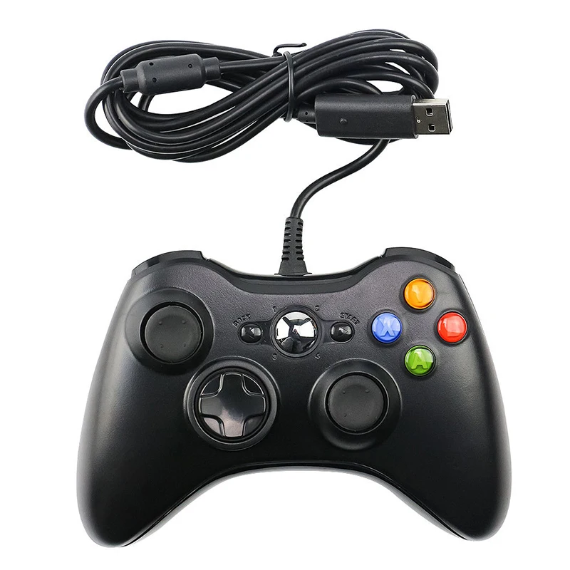 Gamepads USB Wired gamepad para controlador de PC Joystick de vibração dupla para PC Windows 7 8 10 Joypad Wired Gaming Handle Control