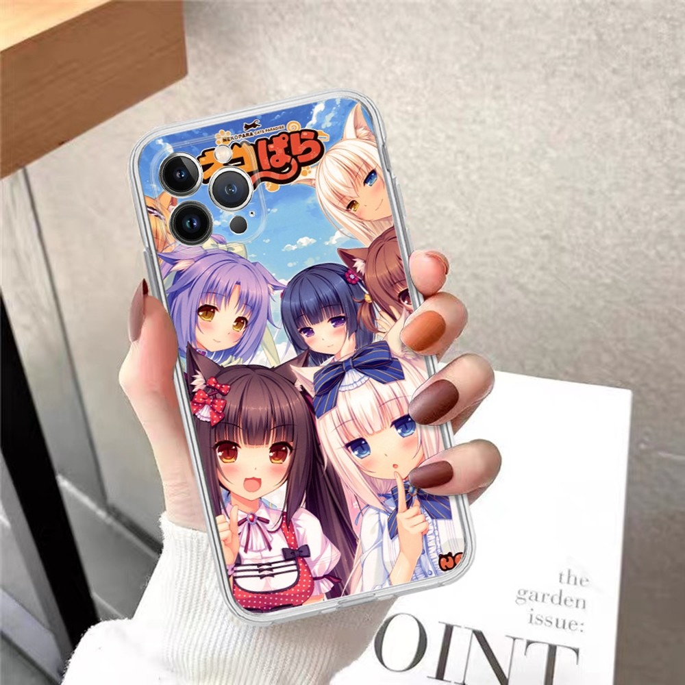 Телефон Nekopara Anime Anime для iPhone 14 13 12 11 Pro Max XS X XR SE 2020 6 7 8 плюс мини -защитная оболочка