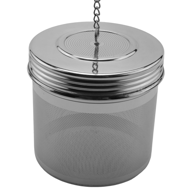 4 pacchi Infuser a sfera da tè grande infusore di spezie da tè a foglie sciolte cucinare, coperchio filettato, filtro tè a maglie extra fine