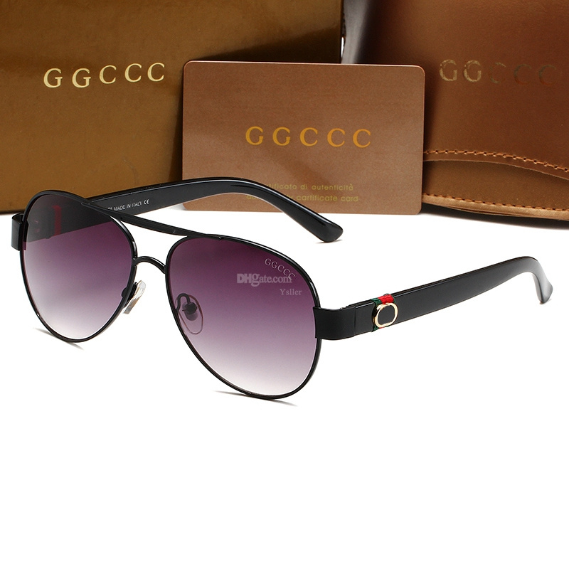 2024 Nowe okulary przeciwsłoneczne luksusowe okulary przeciwsłoneczne dla mężczyzn Kobiety GGITY SUN SUN CLASSES GG UNISEX Designer Goggle plażowe okulary przeciwsłoneczne retro metalowa rama Uv400 z pudełkiem