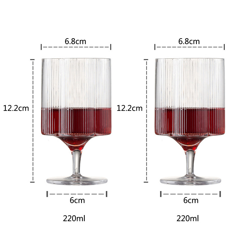 Gerres à cocktails de jeu de verre Margarita avec design de tige vintage pour les boissons martini, champagne, à base de tequila pour les amateurs de cocktails